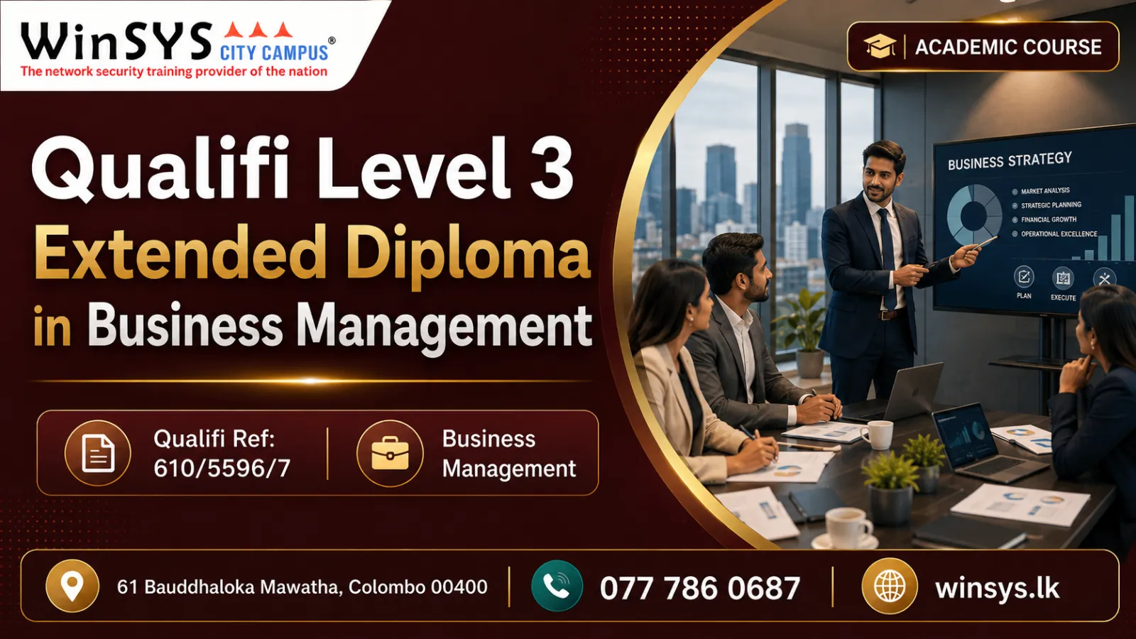 Qualifi Level 3 Extended Diploma in Business Management
