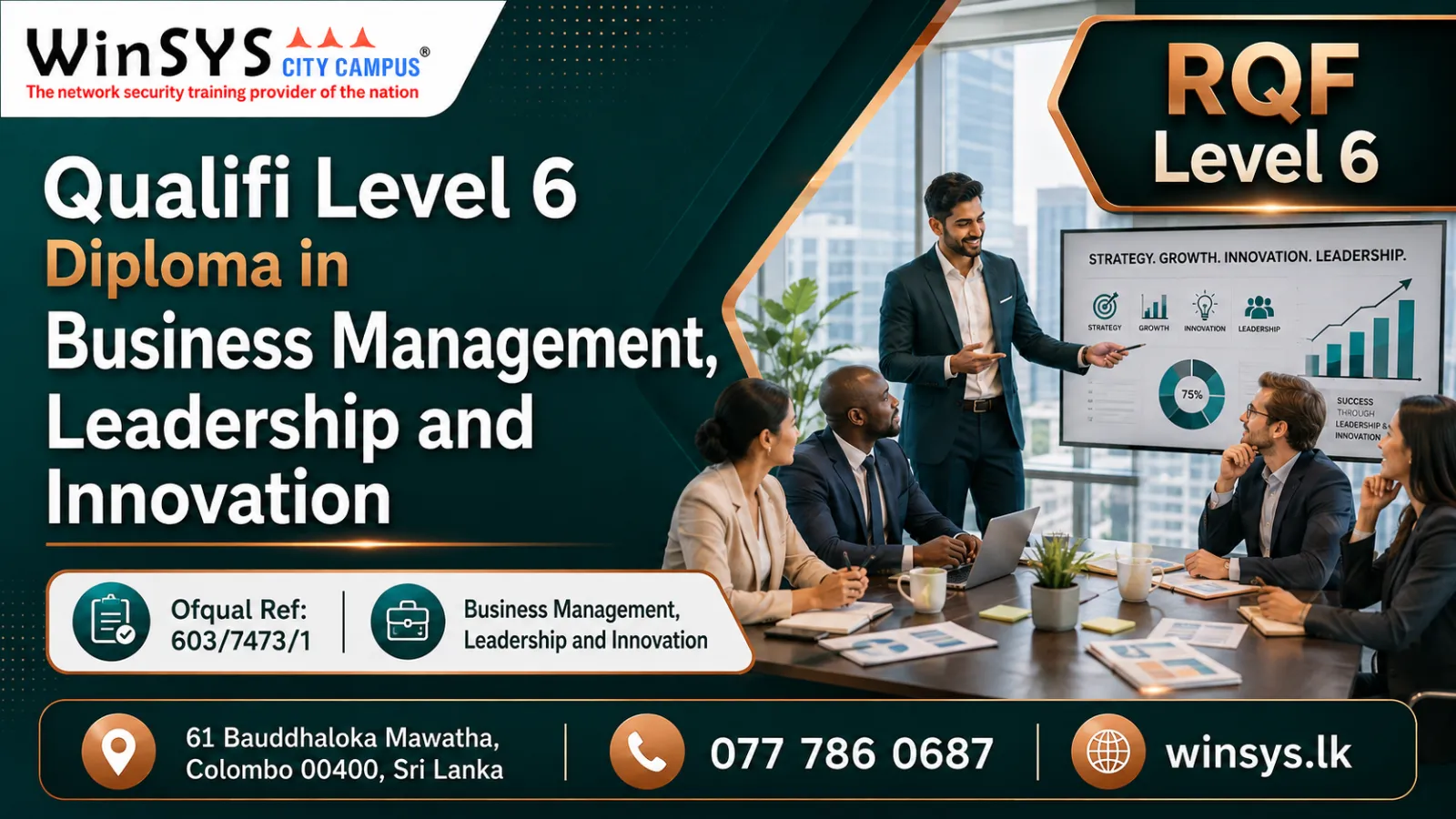 Qualifi Level 6 Diploma in Business Management, Leadership and Innovation